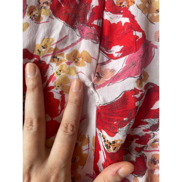 Parker Vivi Silk Floral Midi Dress Size 2 - Picture 6 of 11